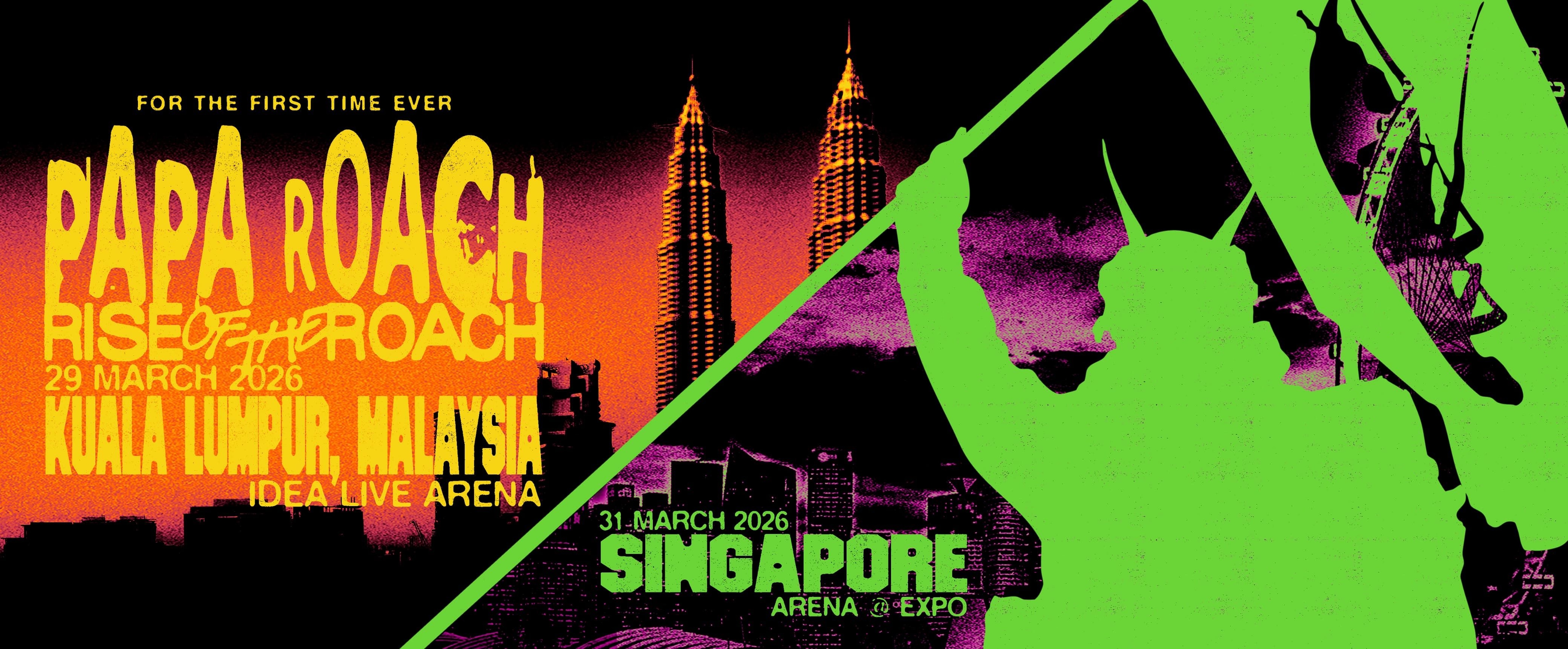 Papa Roach Umumkan Konser Perdana di Malaysia dan Singapura 2026