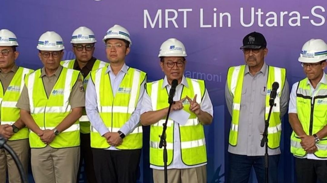 Pramono Groundbreaking Entrance Stasiun Harmoni MRT, Bakal Jadi TOD Tersibuk di Jakarta