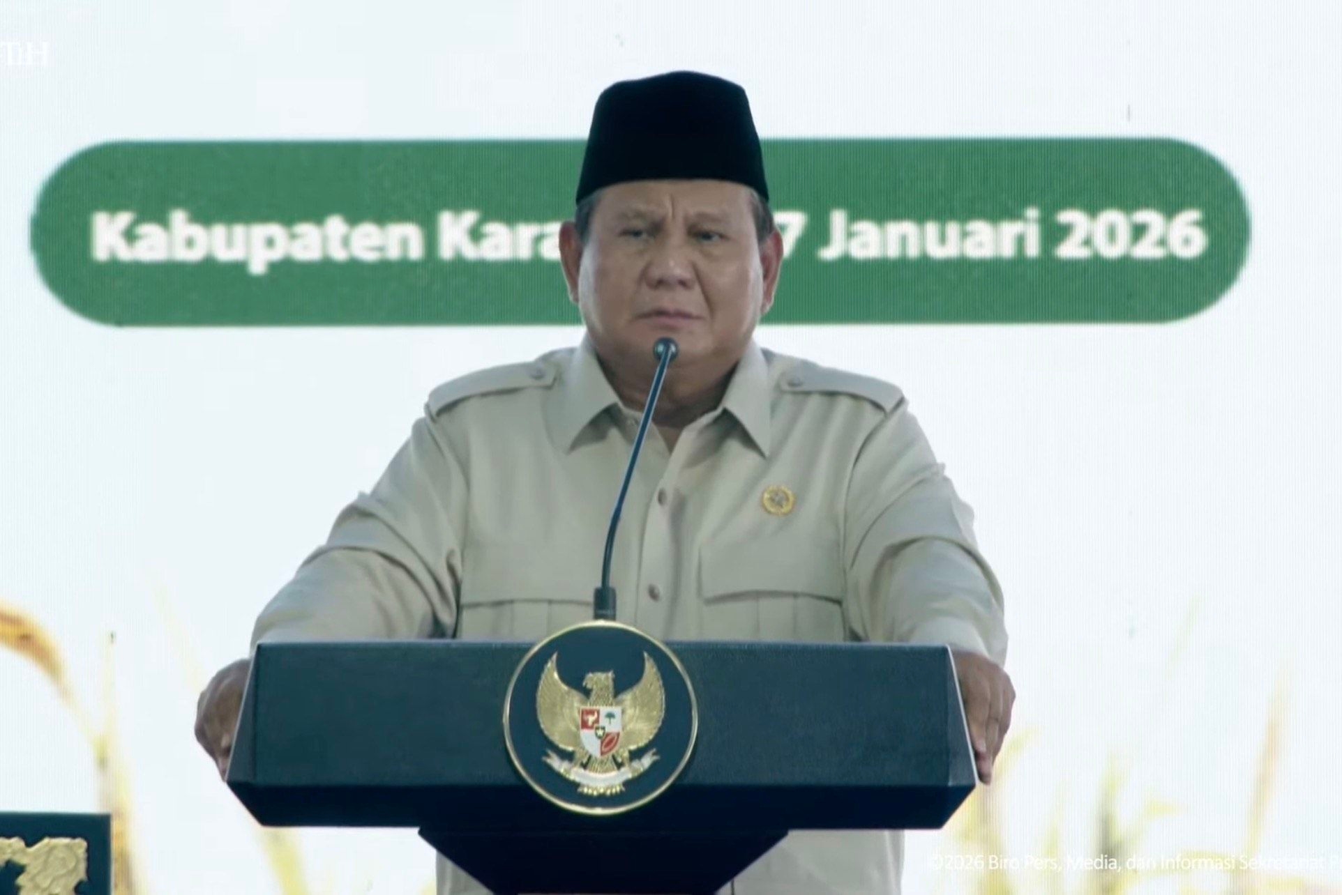 Panen Raya di Karawang, Prabowo Curhat Dituduh Mau Jadi Diktator dan Merancang Kudeta 