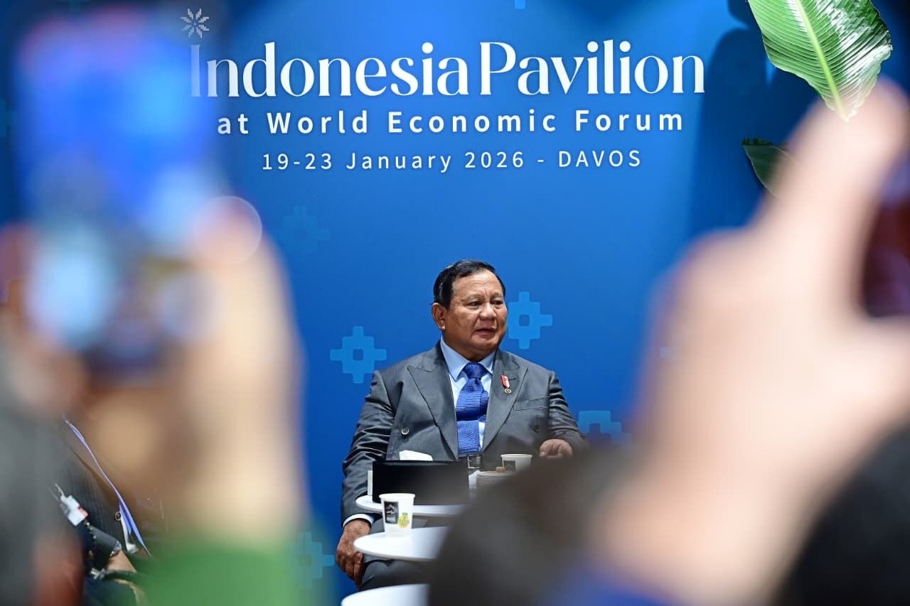 Usai Pidato di WEF Davos 2026, Prabowo Sambangi Paviliun Indonesia dan Jajaki Peluang Investasi