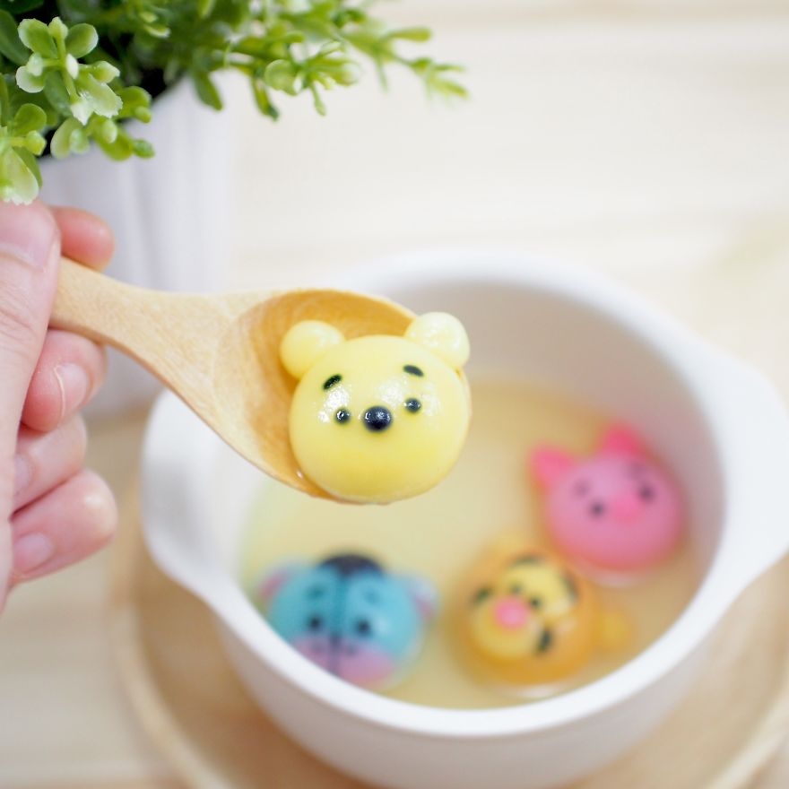 Yuk! Bikin Kreasi Kue Winnie The Pooh Dari Beras Ketan