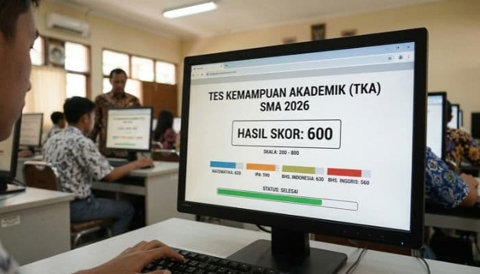 Skor TKA 2026 600 Apakah Termasuk Tinggi? Ini Cara Membaca Nilainya