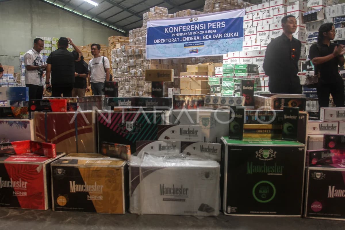 Tersangka Gudang Rokok Ilegal Pekanbaru Belum Jelas, Menkeu Diminta Evaluasi Ditjen Bea Cukai