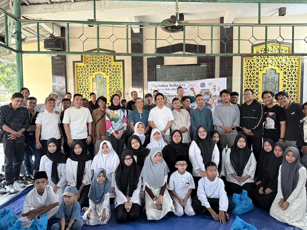 Momentum Berbagi, Balkoters Santuni Puluhan Anak Yatim Jelang Lebaran