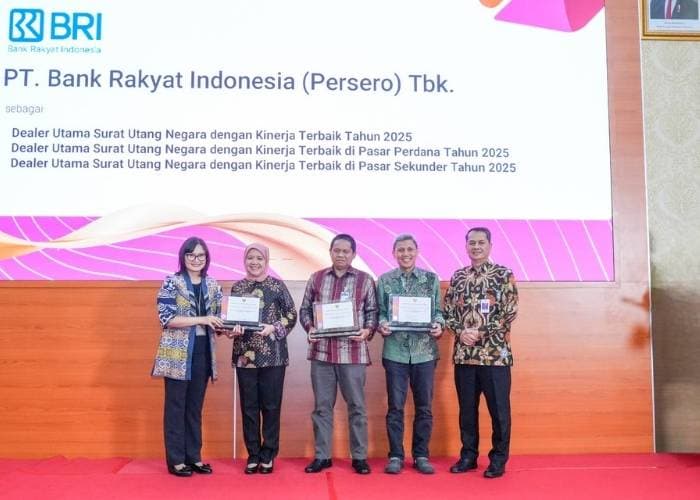 BRI Borong 3 Penghargaan Dealer Utama Terbaik 2025 dari Kemenkeu, Perkuat Pasar Keuangan