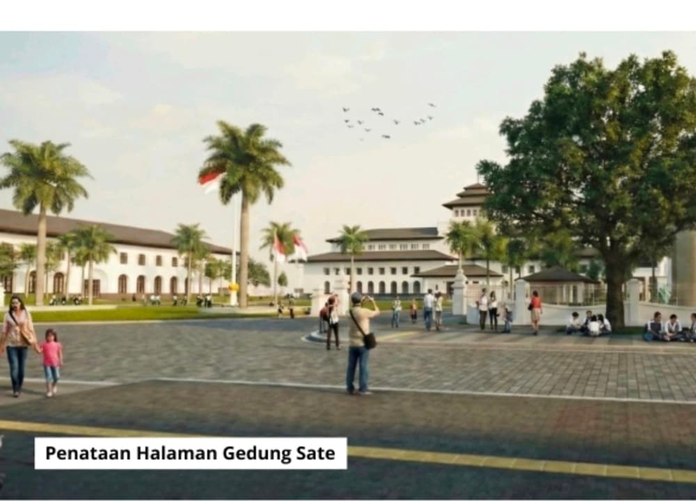 Penataan Halaman Gedung Sate, Dedi Mulyadi Pastikan Aktivitas Warga Lebih Lancar
