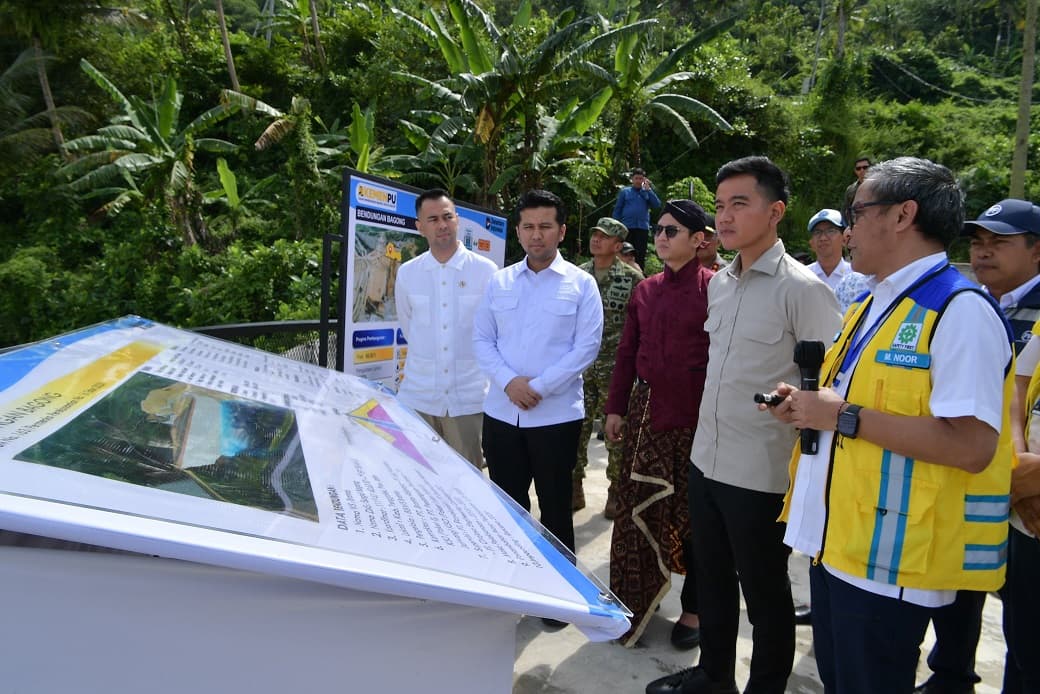 Dukung Penguatan Ketahanan Air dan Pangan di Trenggalek, Wapres Gibran Ingatkan Pembangunan Bendungan Bagong Sesuai Target