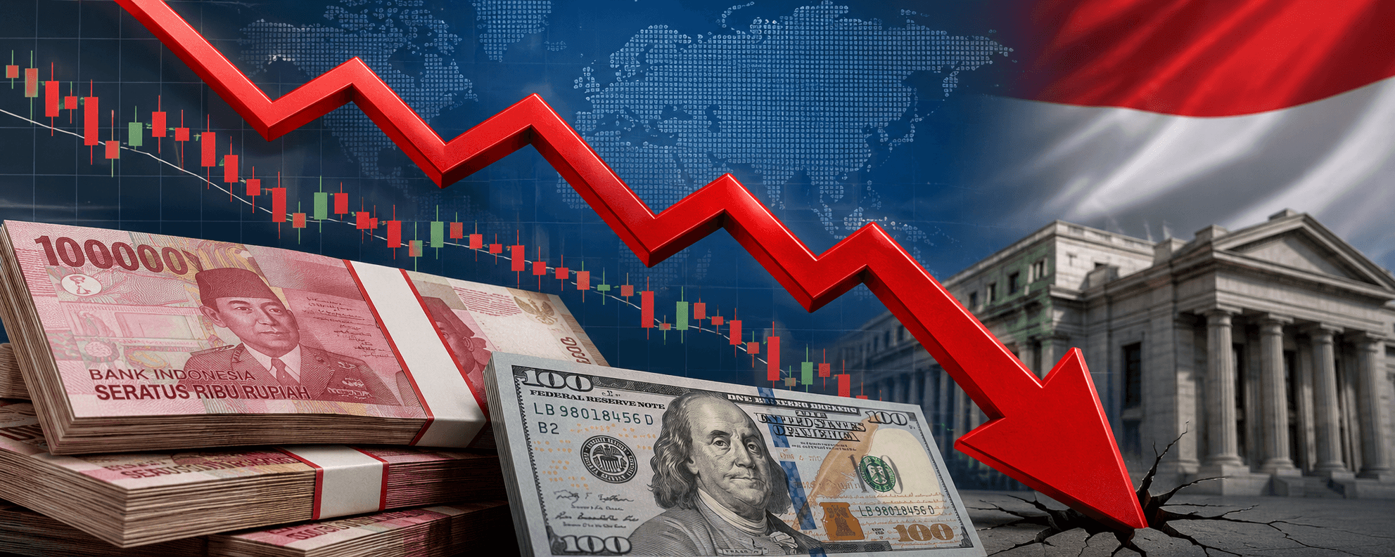 Rupiah Longsor ke Rp17.858 Per Dolar AS Hari Ini 28 Mei 2026, Intip Daftar Kurs Jual-Beli Bank