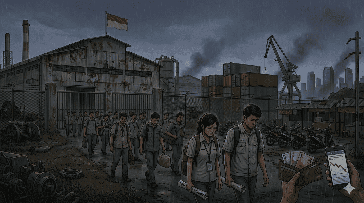 Riset CORE: 15-20 Ribu Pekerja Terancam PHK di Tengah Melemahnya Rupiah, Jawa Barat Paling Rentan