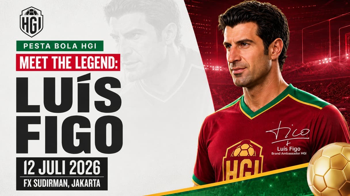 Bawa Misi Olahraga Berpikir, Legenda Real Madrid Luis Figo Bakal Sapa Penggemar di Jakarta pada 12 Juli