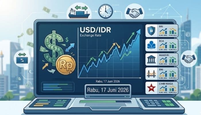 Kurs Dolar ke Rupiah Hari Ini 17 Juni 2026: Tembus Rp17.700, Cek Kurs BCA Hingga Mandiri!