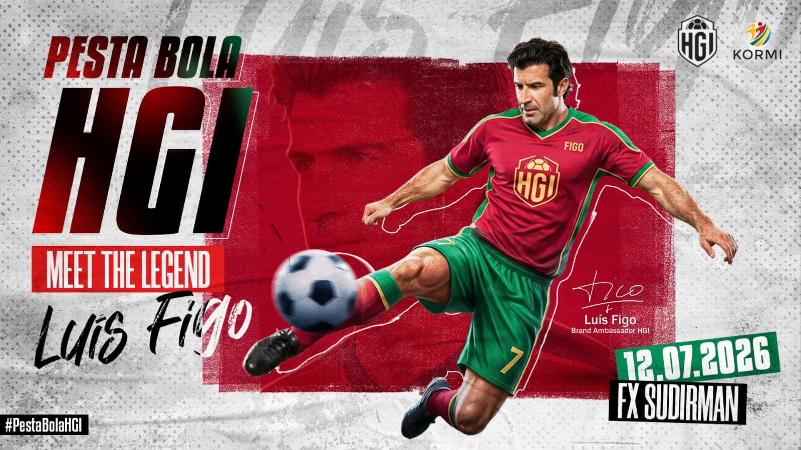 Gandeng KORMI, HGI Siap Gelar Pesta Bola dengan Datangkan Luis Figo
