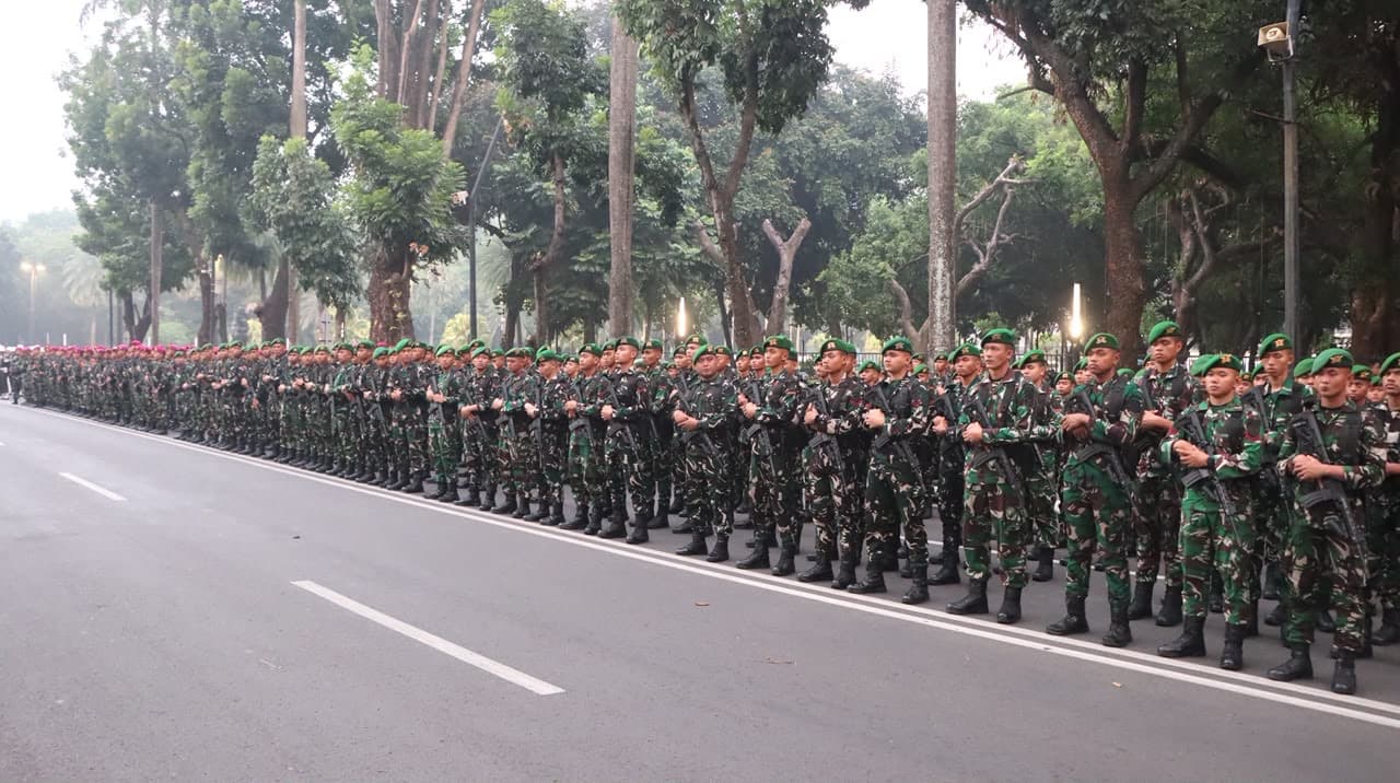 8.095 Personel Gabungan Amankan Pidato Kenegaraan Presiden di DPR