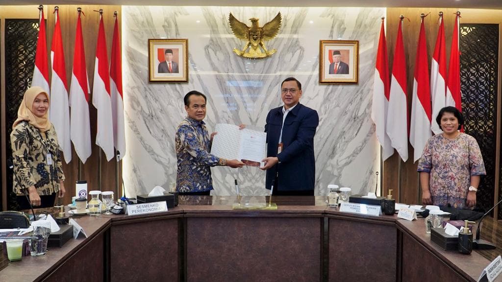 BRIN Setorkan Naskah 4 Kajian Kebijakan Ekonomi ke Kemenko Perekonomian