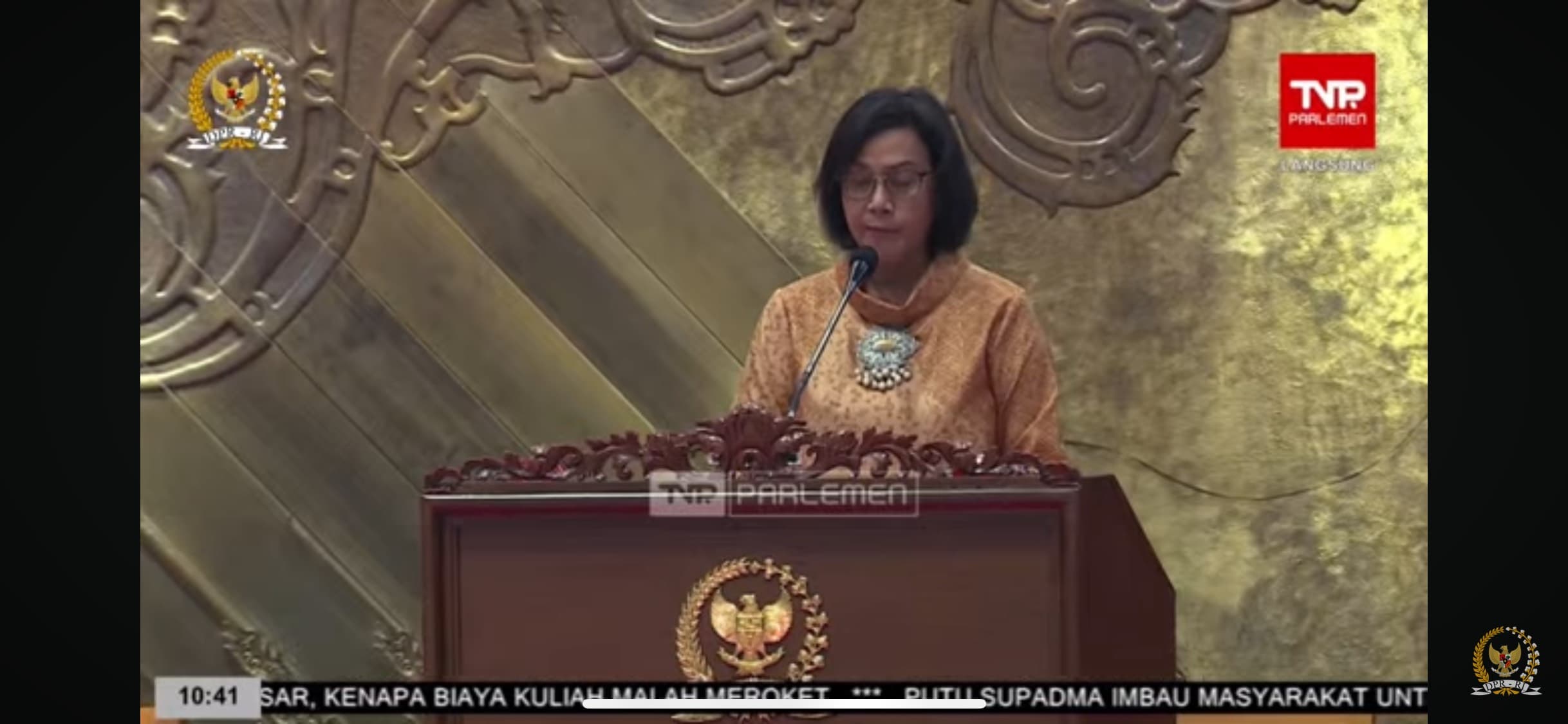 Paripurna, Menkeu Berbagi Pengalaman RI Lewati Berbagai Krisis Ekonomi