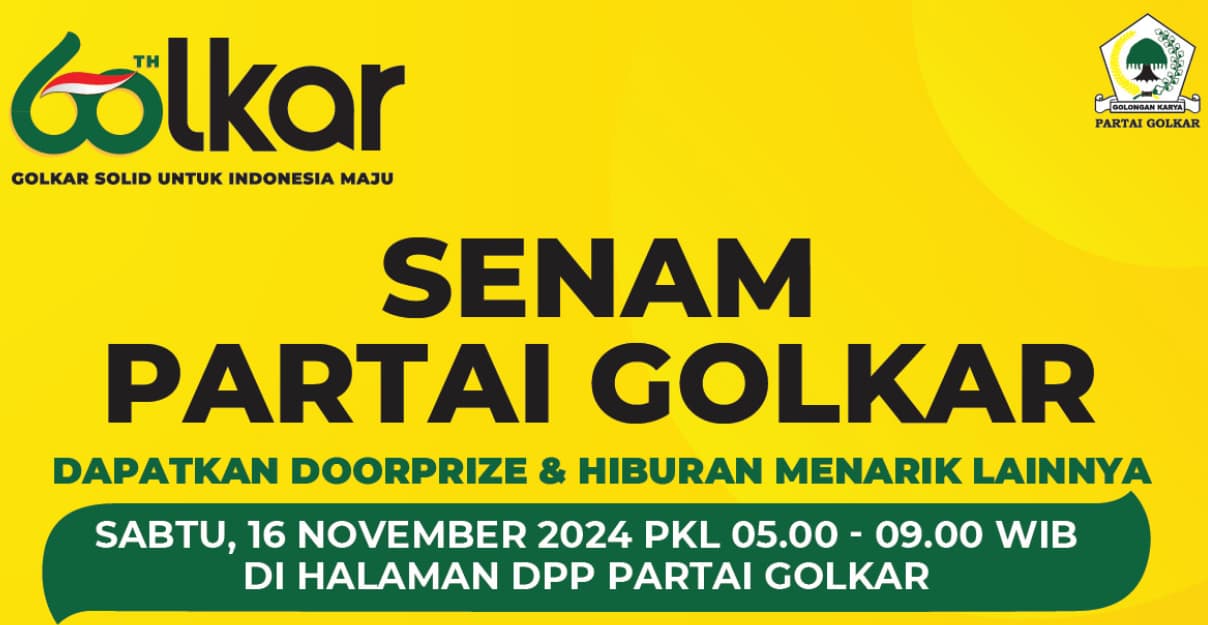 Golkar Pecahkan Rekor MURI dengan Senam Sehat di HUT ke-60
