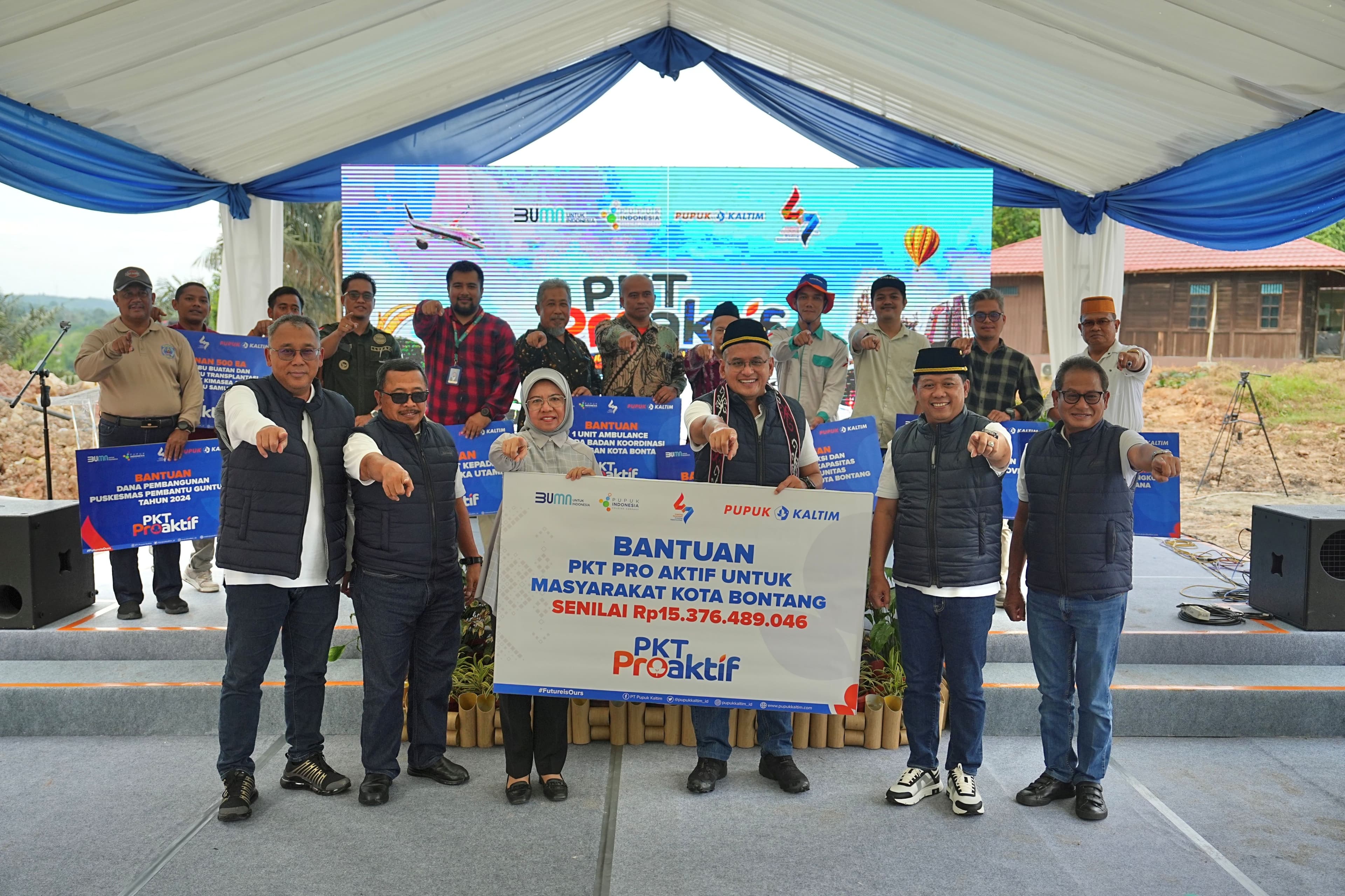 Momen HUT ke-47 Tahun, PKT Salurkan Bantuan Rp15,3 Miliar bagi Warga Bontang