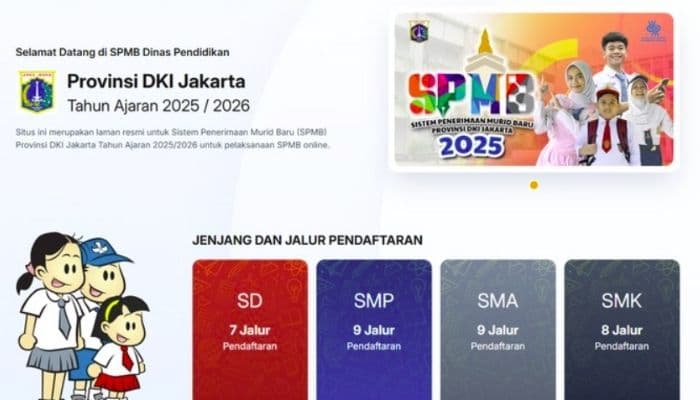 SPMB Jakarta 2025 Resmi Dibuka, Ini Jalur Pendaftaran dan Cara Daftar secara Online