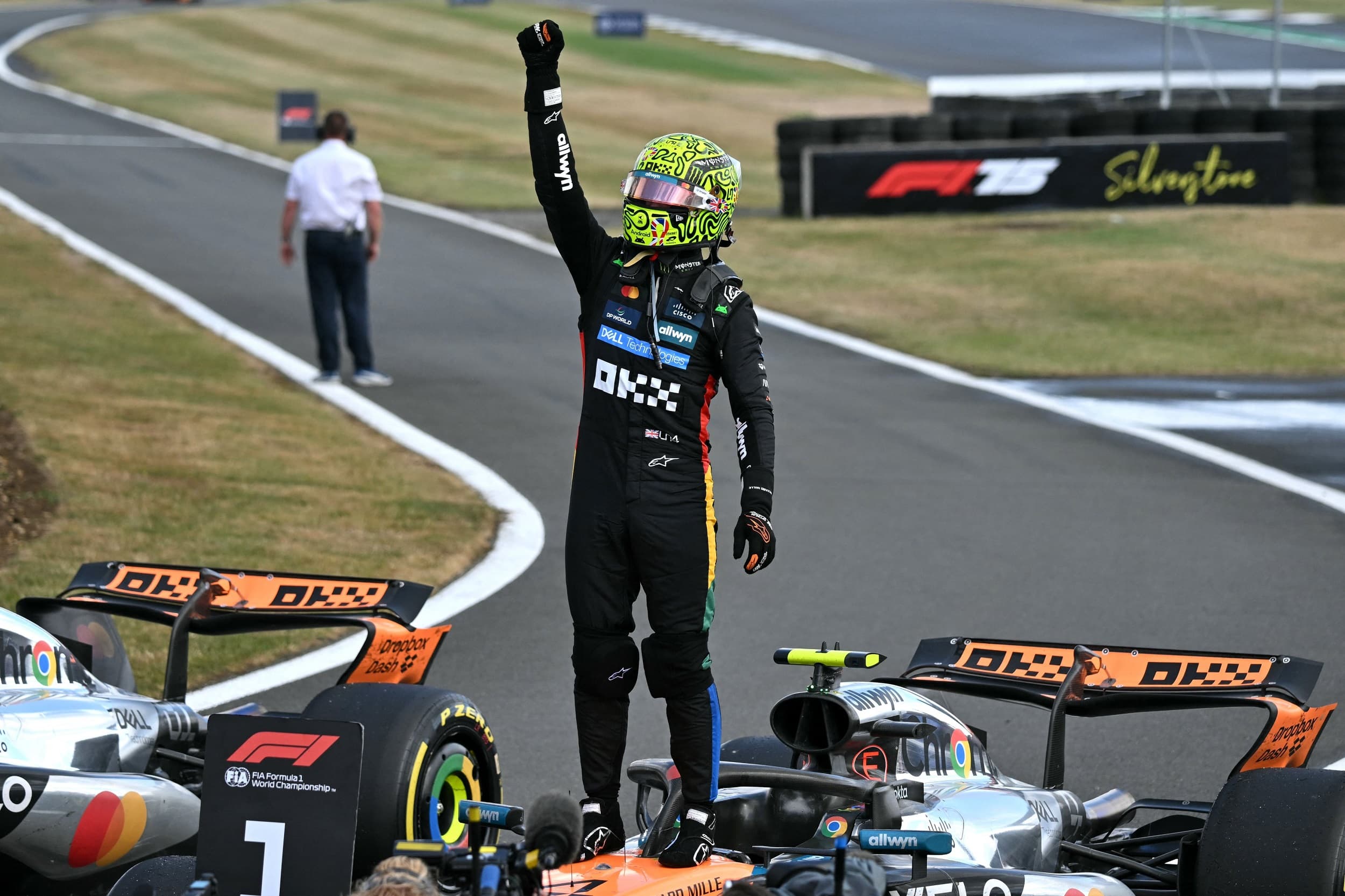 F1 GP Inggris: Lando Norris Juara di Silverstone untuk Pertamakali, Nico Hulkenberg Podium Perdana