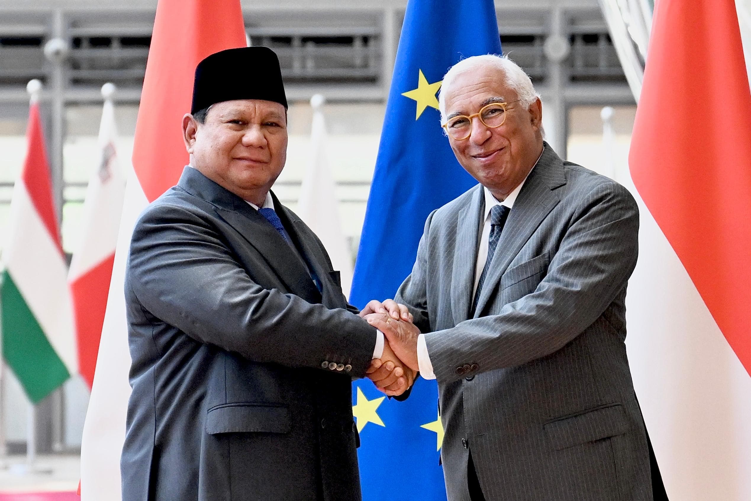 Prabowo dan Presiden Dewan Eropa Sepakati Terobosan Penting dalam Perundingan IEU–CEPA