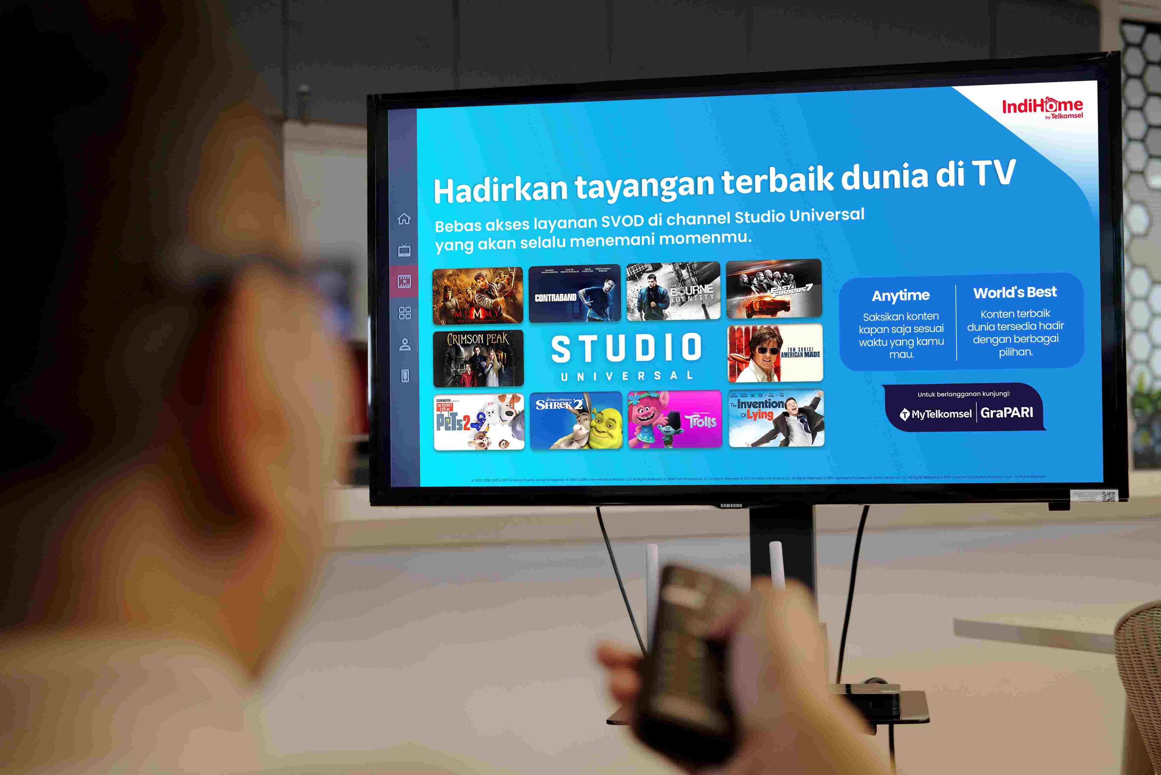 Telkomsel Hadirkan Channel Studio Universal di IndiHome TV