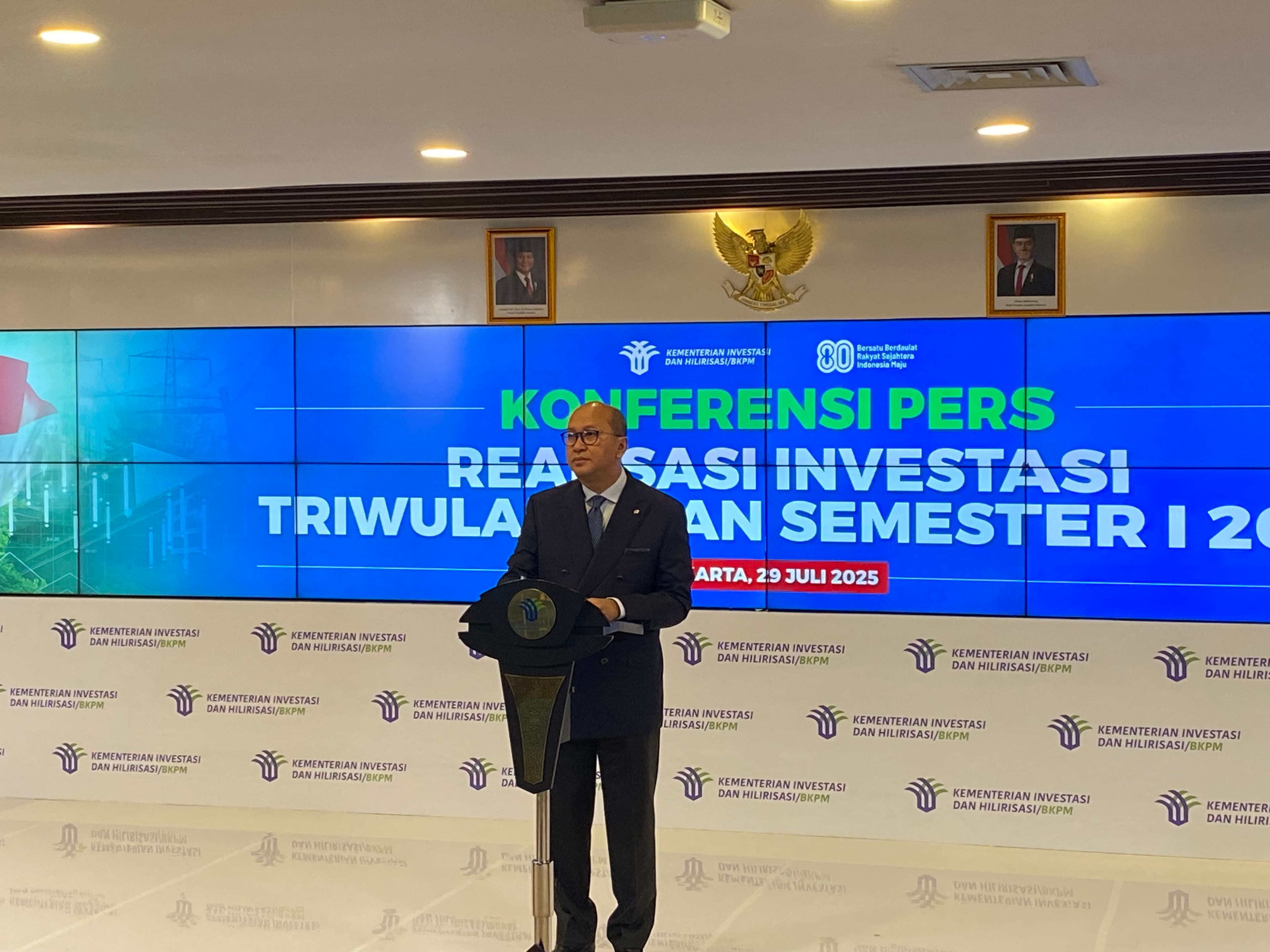 Singapura Masih Dominasi Realisasi Investasi Semester I-2025, Tembus USD8,8 Miliar