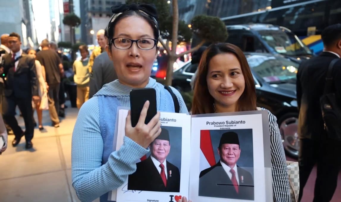 I Love You, Pak! WNI di New York Tak Bisa Sembunyikan Rasa Bahagia Saat Bertemu Presiden Prabowo