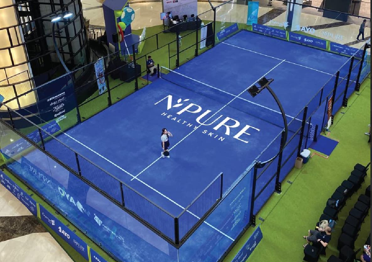 NPURE Jadi Brand Skincare Pertama Hadirkan Padel Court di Dalam Mall