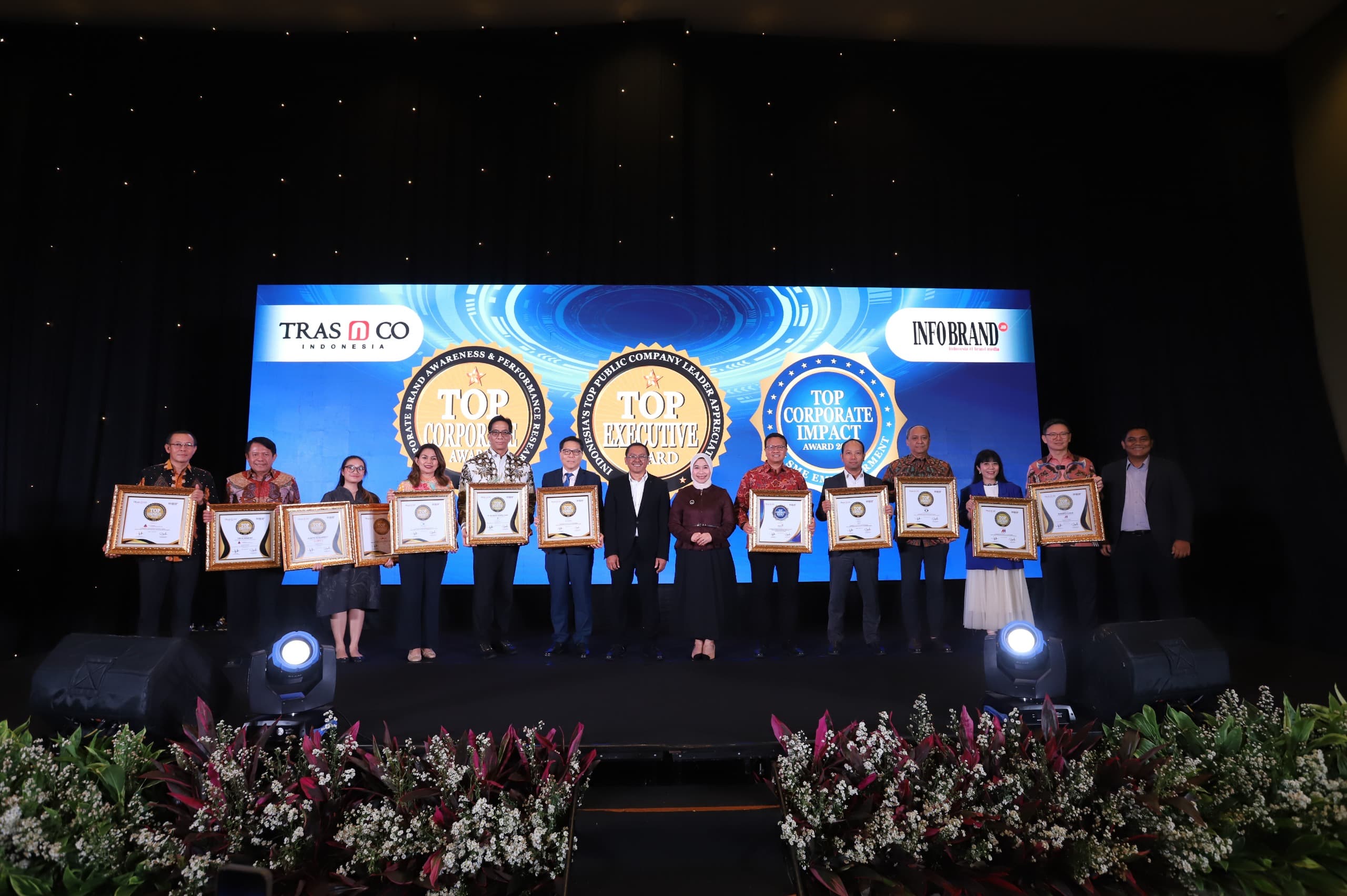 Infobrand.id dan Tras N Co Indonesia Apresiasi Kinerja Emiten dan Pemimpin Korporasi di Top Corporate & Executive Award 2025