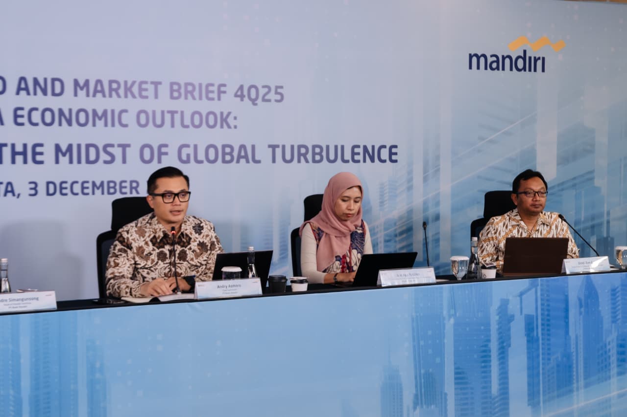 Bank Mandiri Taksir Pertumbuhan Ekonomi RI Tembus 5,2 Persen di 2026