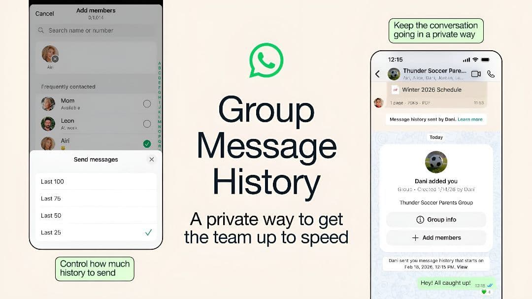 WhatsApp Rilis Fitur Riwayat Pesan Grup, Anggota Baru Tak Lagi Ketinggalan Obrolan