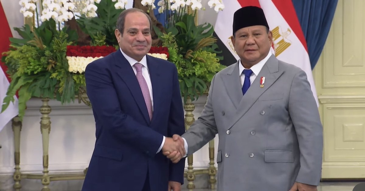 Prabowo Terima El-Sisi di Istana, Indonesia-Mesir Siapkan Kerja Sama Baru