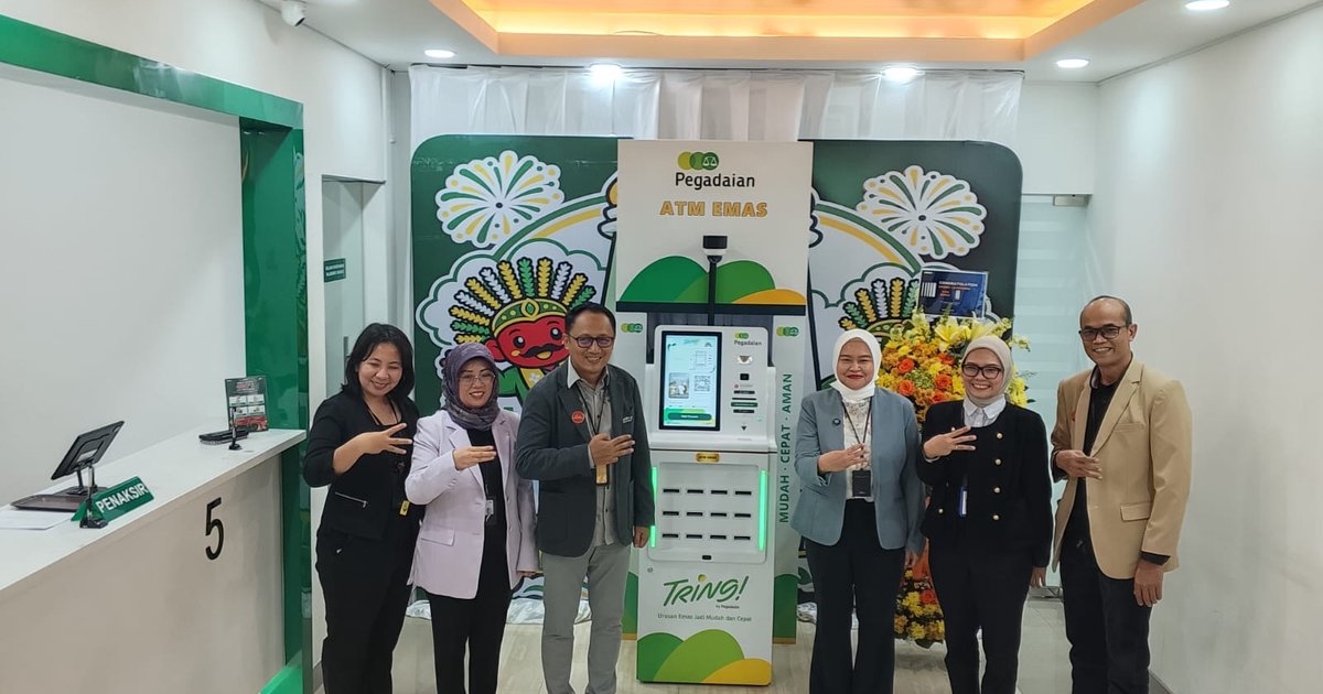 Pegadaian Luncurkan ATM Emas, Nasabah Bisa Cetak Emas Batangan Lewat Tring!