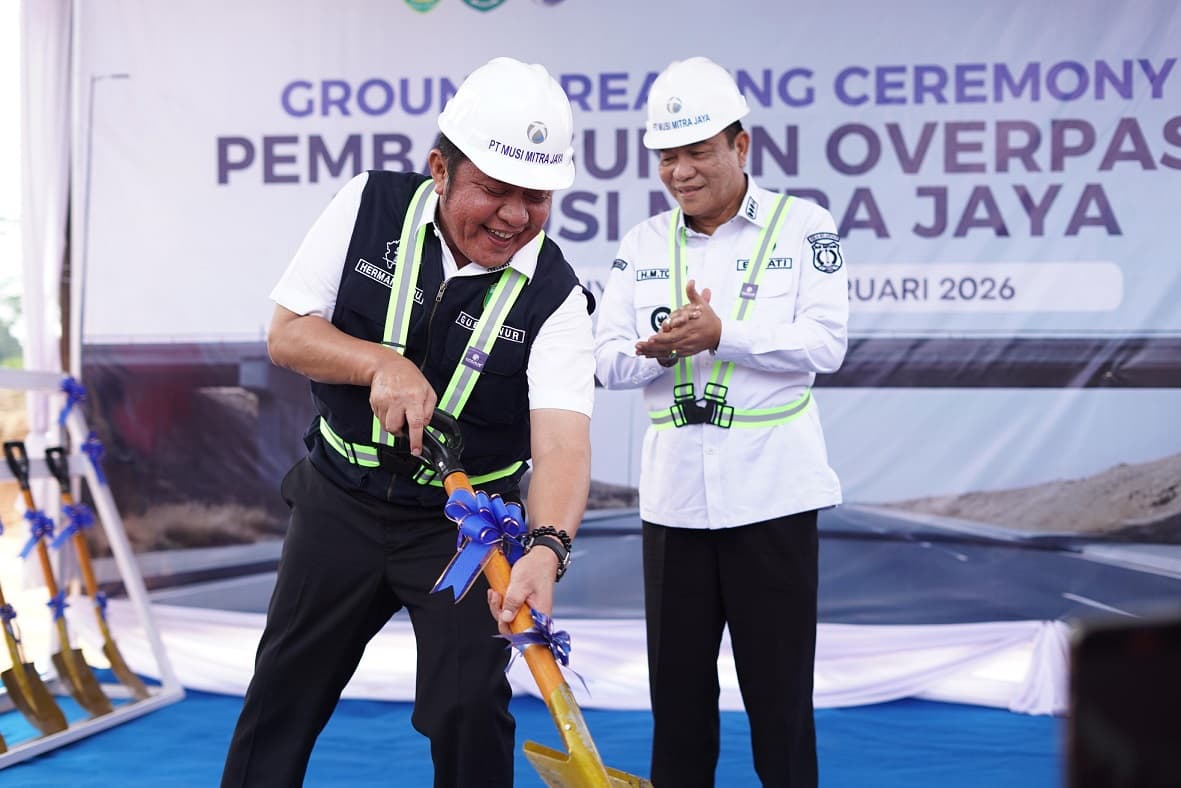 Gubernur Sumsel Herman Deru Resmikan Pembangunan Jalan Khusus Angkutan Batu Bara di Musi Banyuasin