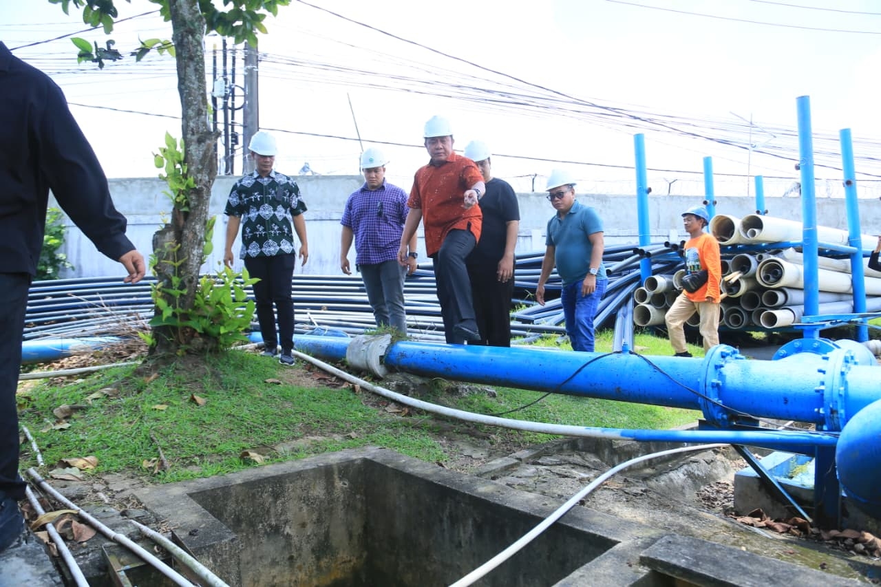 Respons Keluhan Warga Soal Air Bersih, Gubernur Herman Deru Tinjau PT TSM