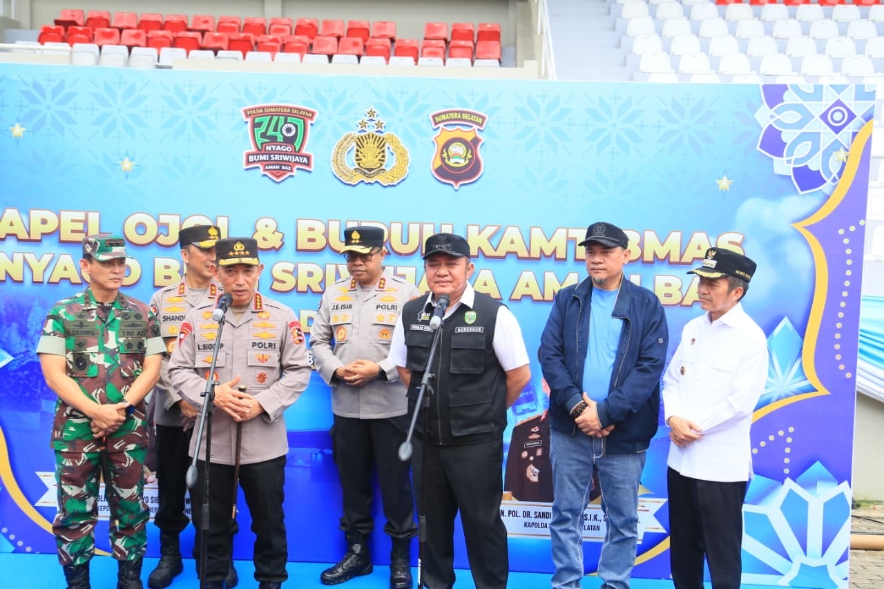 Gubernur Herman Deru Apresiasi Apel Kamtibmas Ojol dan Buruh, Dukung Inisiatif Polda Sumsel