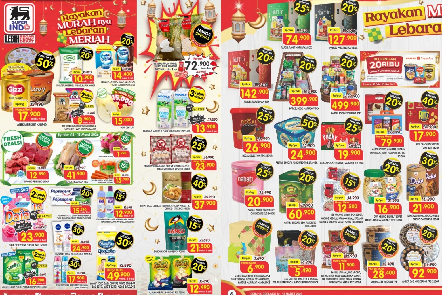 Katalog Promo Superindo Weekend 14-15 Maret 2026: Daging Rendang, Udang hingga Susu Diskon Besar!