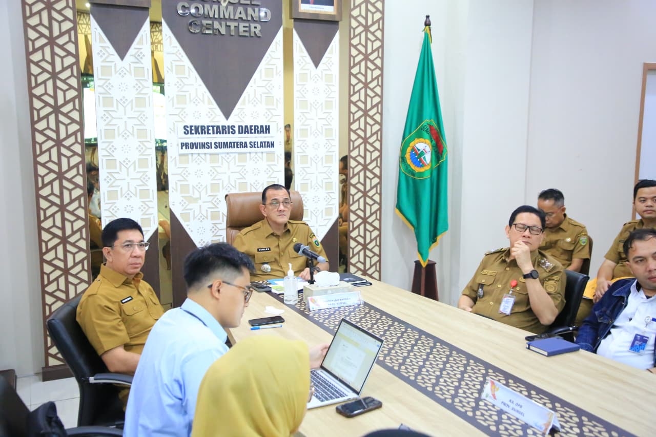 Sekda Sumsel Ikuti Rakornas Kemendagri, Fokus Kendalikan Inflasi dan Persiapan Lebaran 2026