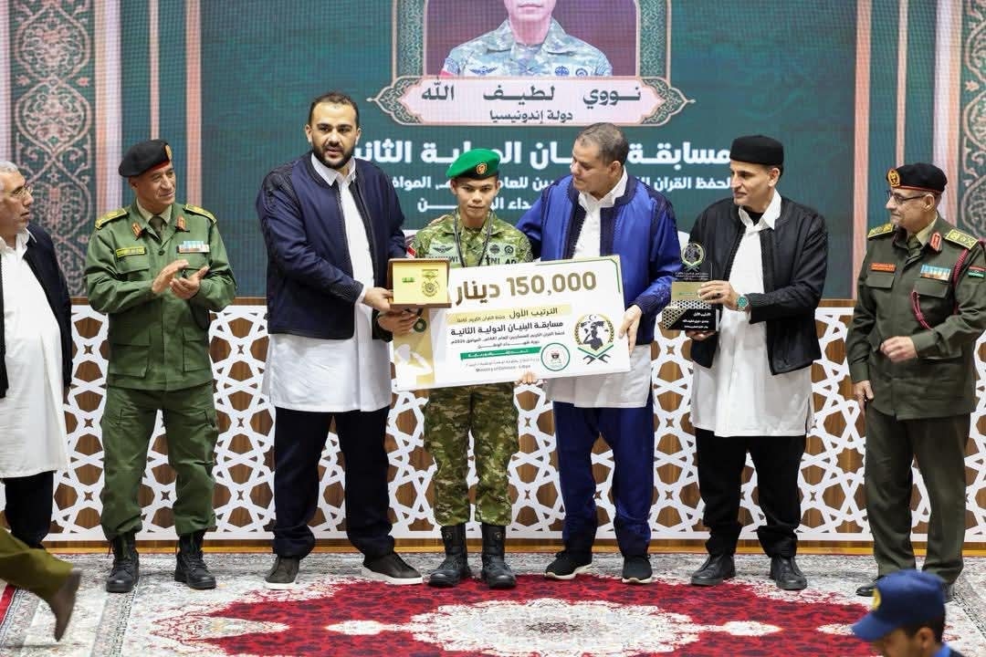 Prajurit TNI AD Juara 1 MHQ Internasional di Libya, Harumkan Nama Indonesia