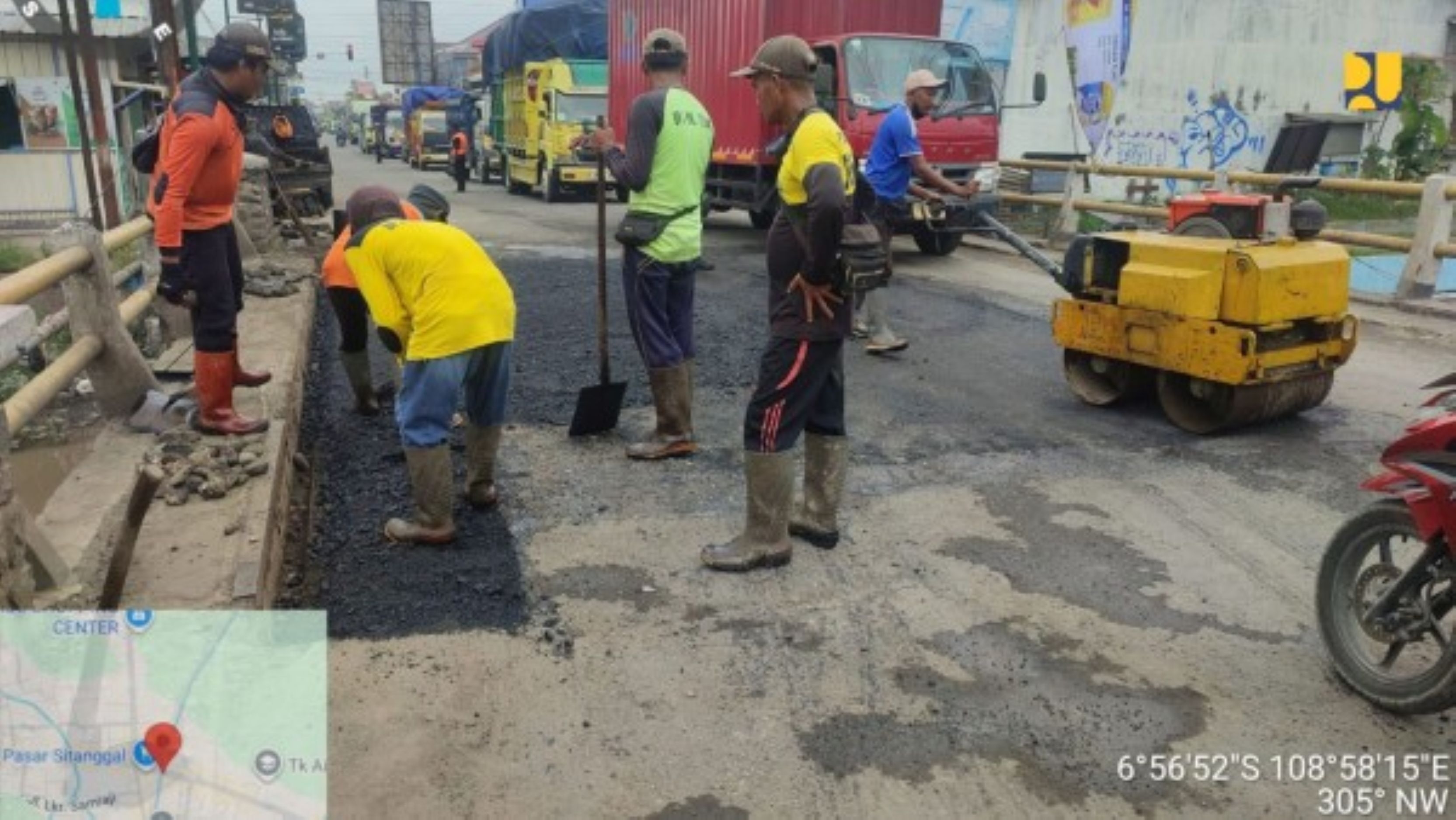 Menteri PU Kebut Perbaikan Jembatan Sitanggal Brebes
