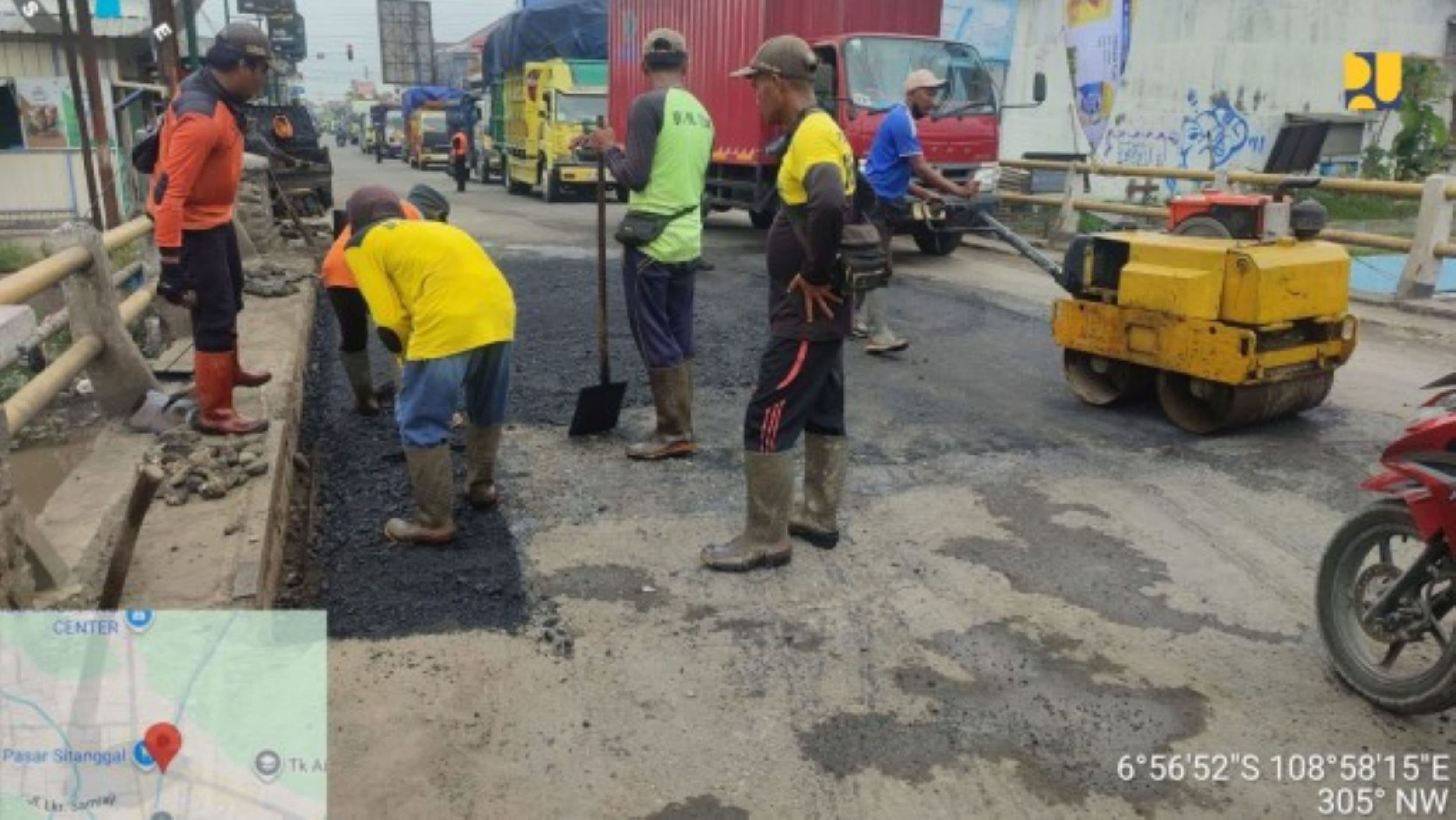 Menteri PU Kebut Perbaikan Jembatan Sitanggal Brebes