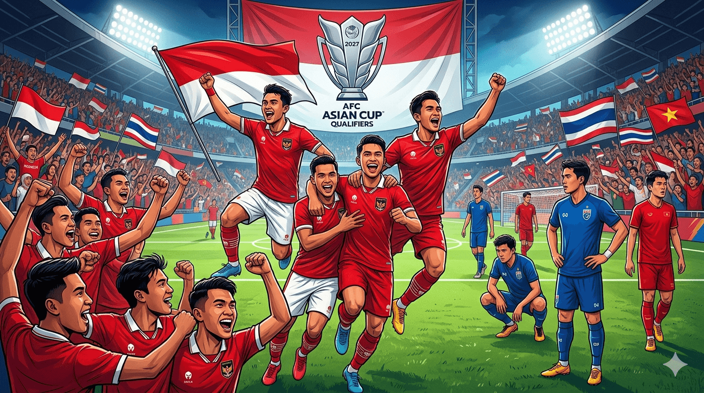 4 Wakil ASEAN Piala Asia 2027: Indonesia Paling Cepat Lolos, Ungguli Thailand & Vietnam