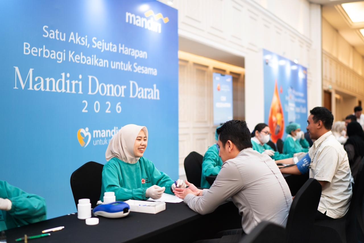 Berbagi Kebaikan untuk Sesama, Bank Mandiri Gelar Donor Darah Massal bagi 2.800 Pendonor