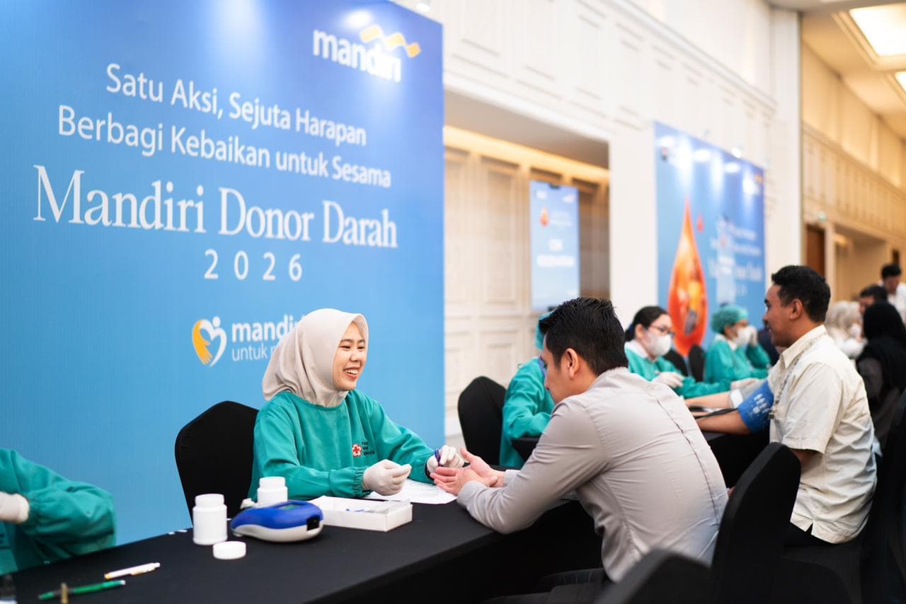 Berbagi Kebaikan untuk Sesama, Bank Mandiri Gelar Donor Darah Massal bagi 2.800 Pendonor