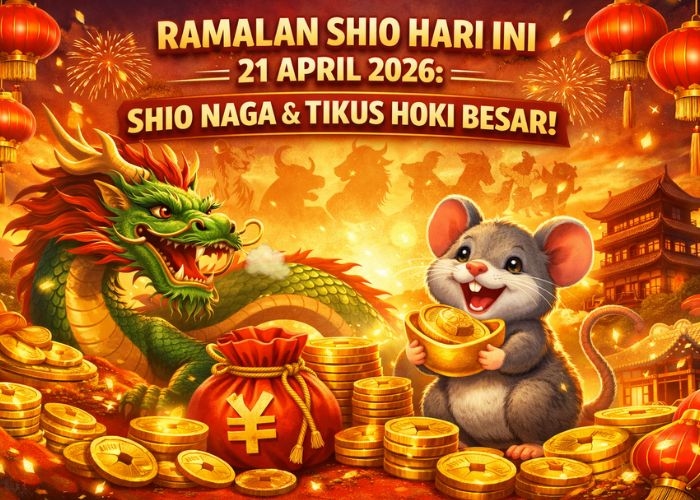 Ramalan Shio Hari Ini 21 April 2026: Shio Naga dan Tikus Bakal Hoki Besar!