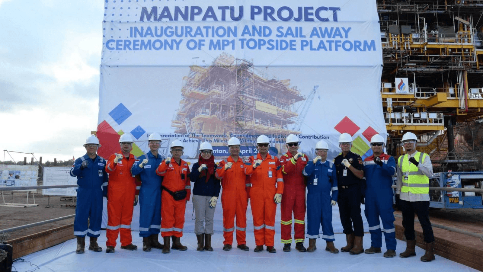 PHM Tuntaskan Sail Away Topside, Proyek Manpatu Masuk Fase Kunci