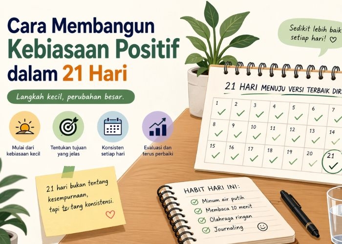 Cara Membangun Kebiasaan Positif dalam 21 Hari bagi Pemula