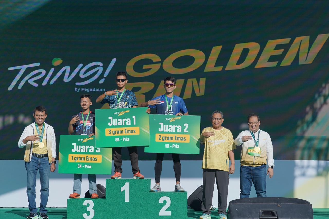 Pegadaian Gelar Tring Golden Run, Salurkan Donasi Rp1,25 Miliar