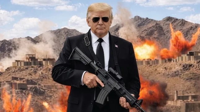 Menakut-nakuti Iran, Trump Unggah Foto Memegang Senjata: Tak Ada Lagi Mr Nice Guy