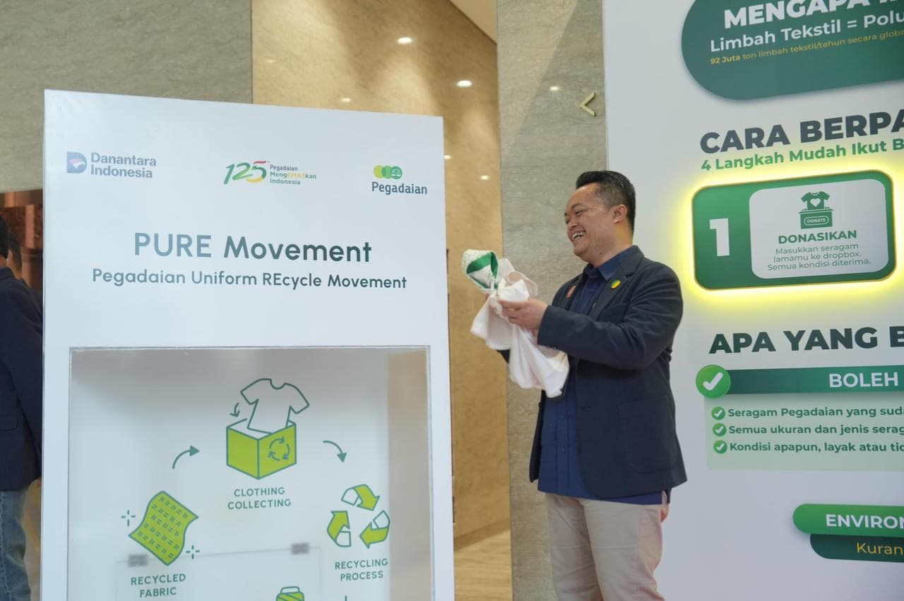 Pegadaian Luncurkan PURE Movement, Daur Ulang Seragam Jadi Nilai Ekonomi